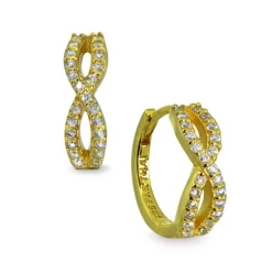 Outlet ❤️ Giani Bernini Cubic Zirconia Infinity Huggie Hoop Earrings In Sterling Silver ⭐ -Giani Bernini Shop unnamed file 1041