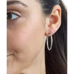 Cheapest 🔥 Giani Bernini Polished Medium Hoop Earrings, 30mm, Created For Macy's Gold Over Silver 🔔 -Giani Bernini Shop unnamed file 107
