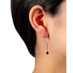 New 🔔 Giani Bernini Cultured Freshwater Pearl Threader Earrings In Sterling Silver (Also In Onyx), Created For Macy's 😉 -Giani Bernini Shop unnamed file 1081