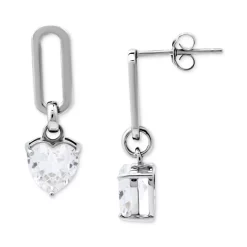 Promo β Giani Bernini Cubic Zirconia PavΓ© Spiral Hoop Earrings In Sterling Silver, Created For Macy's π