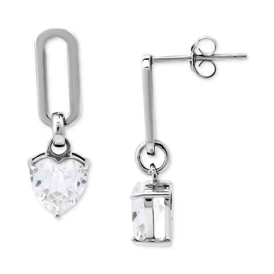 Promo ⭐ Giani Bernini Cubic Zirconia Pavé Spiral Hoop Earrings In Sterling Silver, Created For Macy's 🔔 1 Promo ⭐ Giani Bernini Cubic Zirconia Pavé Spiral Hoop Earrings In Sterling Silver, Created For Macy's 🔔