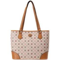 Buy โญ Giani Bernini Tonal Signature Tote, Created For Macy's Tan Multi ๐
