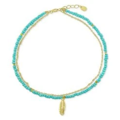 Coupon β¨ Giani Bernini Crystal Bead Feather Charm Layered Ankle Bracelet In 18k Gold-Plated Sterling Silver, Created For Macy's Yellow Gold β