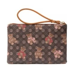 Flash Sale 🔥 Giani Bernini Scatter Bears Wristlet, Created For Macy's Brown Block Signature 😍