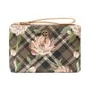 Coupon 🤩 Giani Bernini Holiday Plaid Floral Wristlet, Created For Macy's Green Plaid 👍
