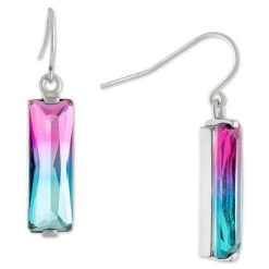 Cheapest 🥰 Giani Bernini Colorful Crystal Drop Earrings In Sterling Silver, Created For Macy's ❤️