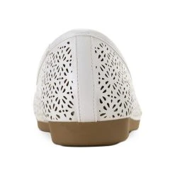 Hot Sale ⭐ Giani Bernini Odeysa Memory Foam Perforated Ballet Flats, Created For Macy's White 😀 -Giani Bernini Shop unnamed file 1239