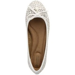 Hot Sale ⭐ Giani Bernini Odeysa Memory Foam Perforated Ballet Flats, Created For Macy's White 😀 -Giani Bernini Shop unnamed file 1240