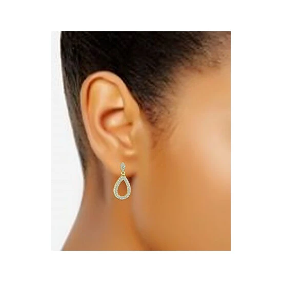 Wholesale โ Giani Bernini Cubic Zirconia Open Teardrop Drop Earrings, Created For Macy's Gold Over Silver ๐ 2 Wholesale โ Giani Bernini Cubic Zirconia Open Teardrop Drop Earrings, Created For Macy's Gold Over Silver ๐ - Image 2