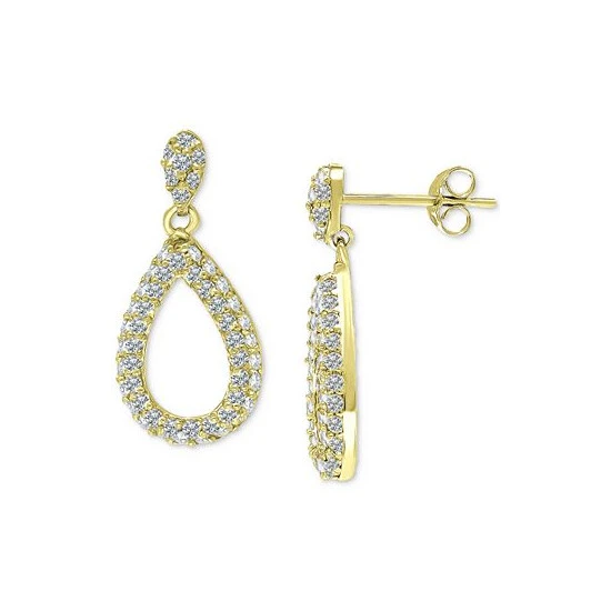 Wholesale โ Giani Bernini Cubic Zirconia Open Teardrop Drop Earrings, Created For Macy's Gold Over Silver ๐ 3 Wholesale โ Giani Bernini Cubic Zirconia Open Teardrop Drop Earrings, Created For Macy's Gold Over Silver ๐ - Image 3