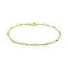 Wholesale 👏 Giani Bernini Beaded Singapore Link Chain Bracelet In 18k Gold-Plated Sterling Silver, Created For Macy's Gold Over Silver ⭐