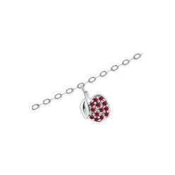 Promo 🔥 Giani Bernini Lab-Created Ruby Apple Cluster Ankle Bracelet In Sterling Silver, Created For Macy's 😀 -Giani Bernini Shop unnamed file 1268