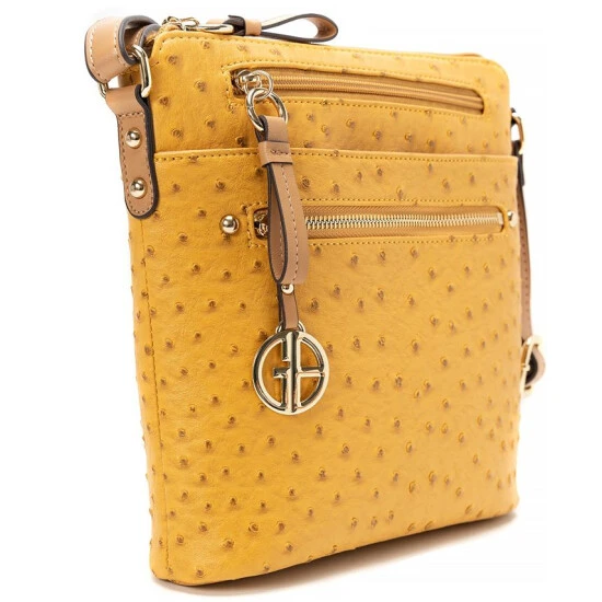 Best deal ๐ Giani Bernini Embossed Faux Ostrich Crossbody, Created For Macy's Spicy Mustard ๐งจ 4 Best deal ๐ Giani Bernini Embossed Faux Ostrich Crossbody, Created For Macy's Spicy Mustard ๐งจ - Image 4