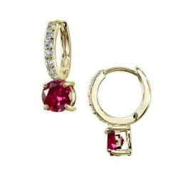 Brand new ✔️ Giani Bernini Colored Cubic Zirconia Huggie Hoop Earrings In 18k Gold Plated Sterling Silver 🔔