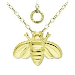 Coupon ❤️ Giani Bernini Bee Pendant Necklace, 16 + 2 Extender, Created For Macy's Gold Over Silver ✨