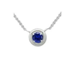 Buy 💯 Giani Bernini Blue Cubic Zirconia Framed 16 Pendant Necklace, Created For Macy's Silver ❤️ -Giani Bernini Shop unnamed file 1299