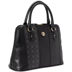 New 💯 Giani Bernini Croc Embossed Colorblock Faux Leather Tote, Created For Macy's Black 👏 -Giani Bernini Shop unnamed file 130