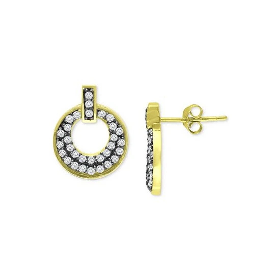 Best Pirce โญ Giani Bernini Cubic Zirconia Doorknocker Stud Earrings In 18k Gold-Plated Sterling, Created For Macy's Gold Over Silver ๐ 3 Best Pirce โญ Giani Bernini Cubic Zirconia Doorknocker Stud Earrings In 18k Gold-Plated Sterling, Created For Macy's Gold Over Silver ๐ - Image 3