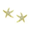 Buy 😀 Giani Bernini Cubic Zirconia Starfish Stud Earrings In 18k Gold-Plated Sterling Silver, Created For Macy's Gold Over Silver 🌟