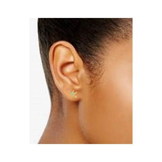 Buy ๐ Giani Bernini Cubic Zirconia Starfish Stud Earrings In 18k Gold-Plated Sterling Silver, Created For Macy's Gold Over Silver ๐ 2 Buy ๐ Giani Bernini Cubic Zirconia Starfish Stud Earrings In 18k Gold-Plated Sterling Silver, Created For Macy's Gold Over Silver ๐ - Image 2