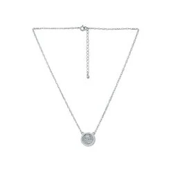 Outlet ❤️ Giani Bernini Cubic Zirconia Coin Pendant Necklace In Sterling Silver, 16 + 2 Extender, Created For Macy's 😉 -Giani Bernini Shop unnamed file 1346