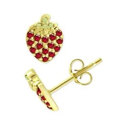 Buy ✔️ Giani Bernini Cubic Zirconia Strawberry Stud Earrings, Created For Macy's Sterling Silver ❤️ -Giani Bernini Shop unnamed file 1372