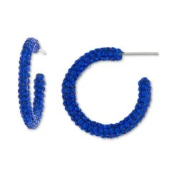Wholesale ⭐ Giani Bernini Crystal Small Hoop Earrings In Sterling Silver, 1, Created For Macy's Clear ⌛