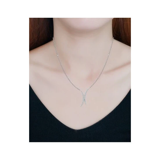 Discount 🛒 Giani Bernini Cubic Zirconia Double Curve 16 Statement Necklace, Created For Macy's Gold Over Silver 🎉 2 Discount 🛒 Giani Bernini Cubic Zirconia Double Curve 16 Statement Necklace, Created For Macy's Gold Over Silver 🎉 - Image 2