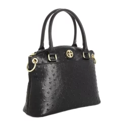 Outlet 😍 Giani Bernini Faux Ostrich Mini Satchel, Created For Macy's Black/gold ⌛ -Giani Bernini Shop unnamed file 144