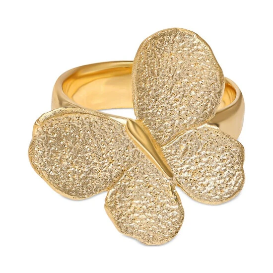 Best Pirce ⭐ Giani Bernini Butterfly Statement Ring In 18k Gold-Plated Sterling Silver, Created For Macy's Gold Over Silver 💯 1 Best Pirce ⭐ Giani Bernini Butterfly Statement Ring In 18k Gold-Plated Sterling Silver, Created For Macy's Gold Over Silver 💯