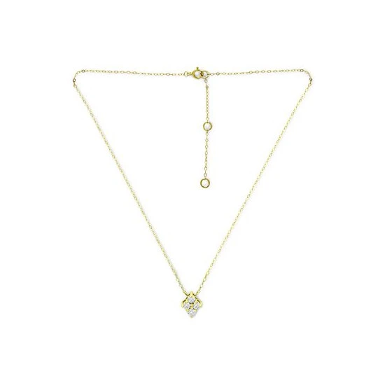 New ๐ Giani Bernini Cubic Zirconia Cluster Pendant Necklace, 16 + 2 Extender, Created For Macy's Gold โจ 3 New ๐ Giani Bernini Cubic Zirconia Cluster Pendant Necklace, 16 + 2 Extender, Created For Macy's Gold โจ - Image 3