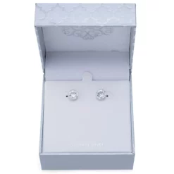 Discount ✨ Giani Bernini Fine Crystal Round Halo Stud Earrings In Sterling Silver, Created For Macy's Aqua ⭐ -Giani Bernini Shop unnamed file 155