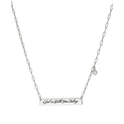 Discount π Giani Bernini Cubic Zirconia God Is With You Today Pendant Necklace In Sterling Silver, 16 + 2 Extender, Created For Macy's π