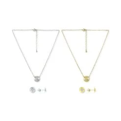 Best Pirce ❤️ Giani Bernini Cubic Zirconia Heart Cluster Disc Pendant Necklace & Stud Earrings Jewelry Collection, Created For Macy's Sterling Silver ⌛