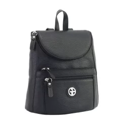 New ✔️ Giani Bernini Nappa Leather Venice Crossbody, Created For Macy's Black/silver ⌛