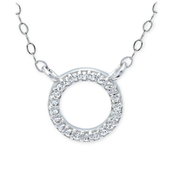 Best Sale ⭐ Giani Bernini Cubic Zirconia Mini-Circle 16 Pendant Necklace, Created For Macy's Silver ✔️ 1 Best Sale ⭐ Giani Bernini Cubic Zirconia Mini-Circle 16 Pendant Necklace, Created For Macy's Silver ✔️