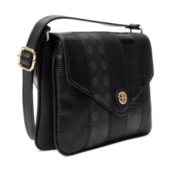 Best Sale 🎁 Giani Bernini Croc Embossed Colorblock Faux Leather Crossbody, Created For Macy's Black ⌛ -Giani Bernini Shop unnamed file 169