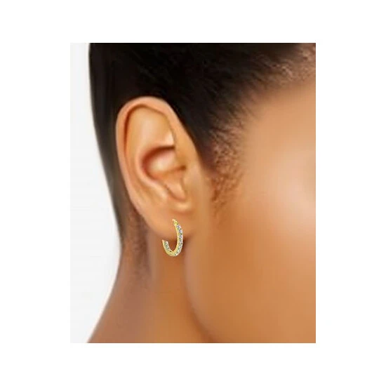 Budget โ๏ธ Giani Bernini Cubic Zirconia In & Out Small Hoop Earrings In 18k Gold-Plated Sterling Silver, 1, Created For Macy's Gold Over Silver ๐ 2 Budget โ๏ธ Giani Bernini Cubic Zirconia In & Out Small Hoop Earrings In 18k Gold-Plated Sterling Silver, 1, Created For Macy's Gold Over Silver ๐ - Image 2