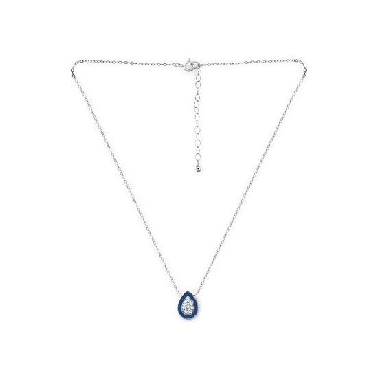 Promo ✔️ Giani Bernini Cubic Zirconia & Enamel Teardrop Pendant Necklace In Sterling Silver, 16 + 2 Extender, Created For Macy's ⭐ 3 Promo ✔️ Giani Bernini Cubic Zirconia & Enamel Teardrop Pendant Necklace In Sterling Silver, 16 + 2 Extender, Created For Macy's ⭐ - Image 3