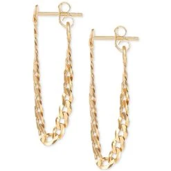 Cheapest ✔️ Giani Bernini Curb Link Chain Dangle Drop Earrings, Created For Macy's Sterling Silver 👏 -Giani Bernini Shop unnamed file 1738