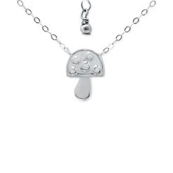 Coupon π Giani Bernini Cubic Zirconia Mushroom Pendant Necklace In Sterling Silver, 16 + 2 Extender, Created For Macy's π₯