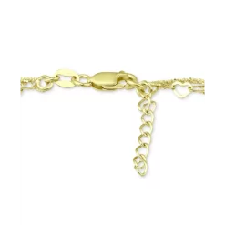 Brand new 🔔 Giani Bernini Double Row Heart Ankle Bracelet In 18k Gold-Plated Sterling Silver & Sterling Silver, Created For Macy's ✔️ -Giani Bernini Shop unnamed file 176
