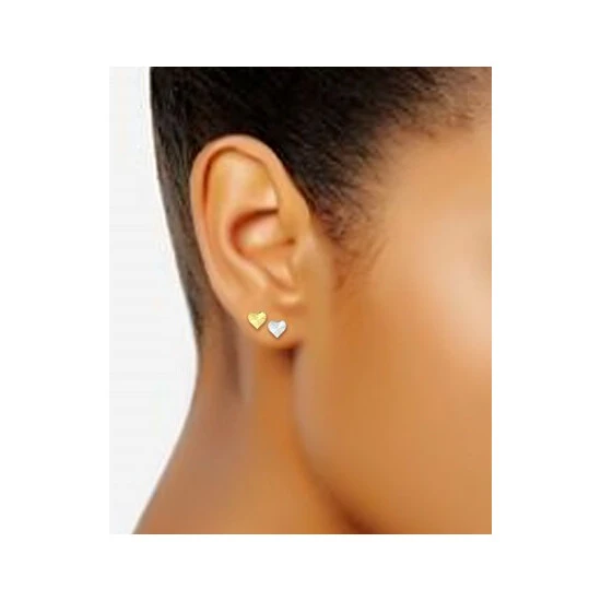 Deals ๐ Giani Bernini 2-Pc. Set Textured Heart Stud Earrings In Sterling Silver & 18k Gold-Plate, Created For Macy's Gold Over Silver โจ 2 Deals ๐ Giani Bernini 2-Pc. Set Textured Heart Stud Earrings In Sterling Silver & 18k Gold-Plate, Created For Macy's Gold Over Silver โจ - Image 2