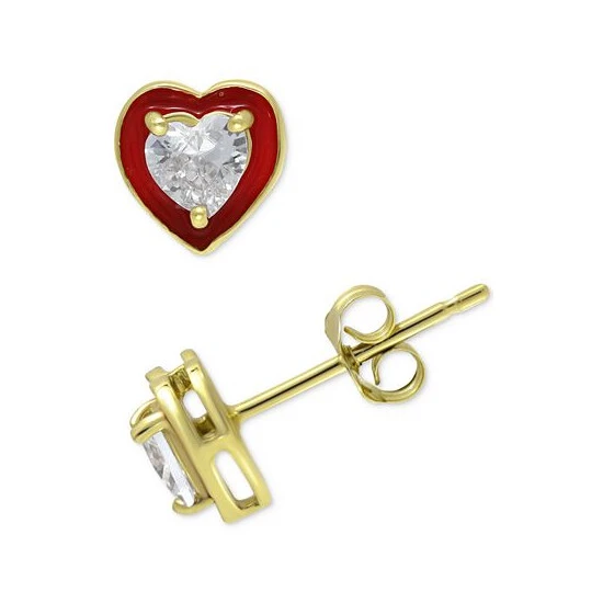 Best reviews of 😉 Giani Bernini Cubic Zirconia Cubic Zirconia Red Enamel Heart Stud Earrings, Created For Macy's Gold Over Silver 🔥 3 Best reviews of 😉 Giani Bernini Cubic Zirconia Cubic Zirconia Red Enamel Heart Stud Earrings, Created For Macy's Gold Over Silver 🔥 - Image 3