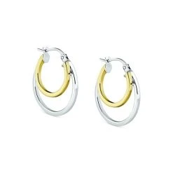 Budget 🛒 Giani Bernini Double Hoop Earrings In Sterling Silver & 18k Gold-Plate, Created For Macy's Gold Over Silver ⌛ -Giani Bernini Shop unnamed file 1833