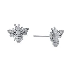 Hot Sale ⭐ Giani Bernini Cubic Zirconia (1/8 Ct. T.w.) Bumble Bee Stud Earrings In Sterling Silver ⌛