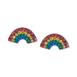 Top 10 🛒 Giani Bernini Crystal Rainbow Stud Earrings In Sterling Silver ⭐