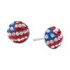 Cheapest 🔔 Giani Bernini Cubic Zirconia Red, White, & Blue Stud Earrings In Sterling Silver, Created For Macy's 🤩