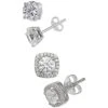 Promo ⭐ Giani Bernini 2-Pc. Set Cubic Zirconia Stud Earrings In Sterling Silver, Created For Macy's 🔔
