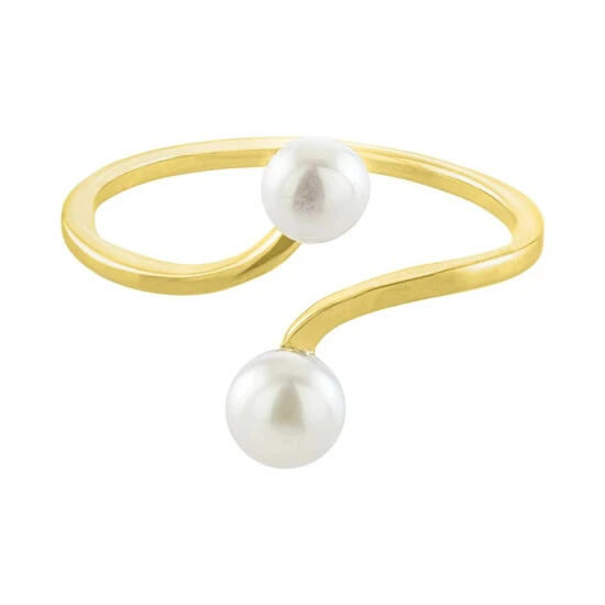 Best deal 🛒 Giani Bernini Cultured Freshwater Pearl (4 & 5mm) Bypass Ring, Created For Macy's Gold Over Silver 😍 1 Best deal 🛒 Giani Bernini Cultured Freshwater Pearl (4 & 5mm) Bypass Ring, Created For Macy's Gold Over Silver 😍